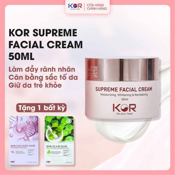 Kem dưỡng da, cấp ẩm, trẻ hóa KOR Hàn Quốc 50ml
