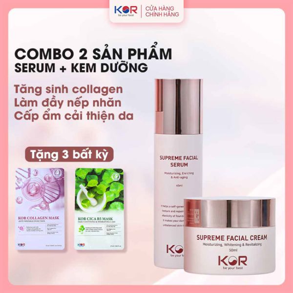 Bộ Đôi Tái Tạo & Làm Sáng Da ( Serum + Kem dưỡng )