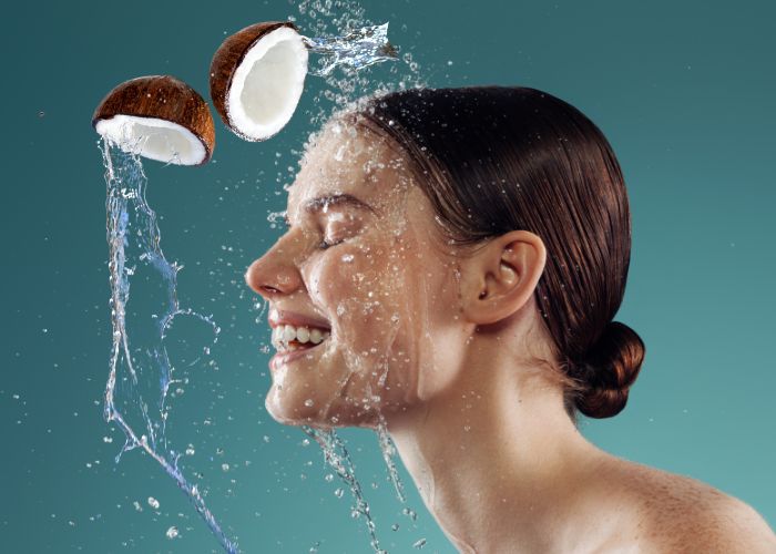 Rửa mặt bằng nước dừa có ăn nắng không?