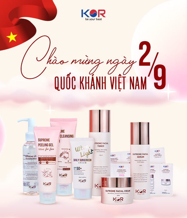 Mỹ phẩm KOR Hàn Quốc Chào mừng 2/9
