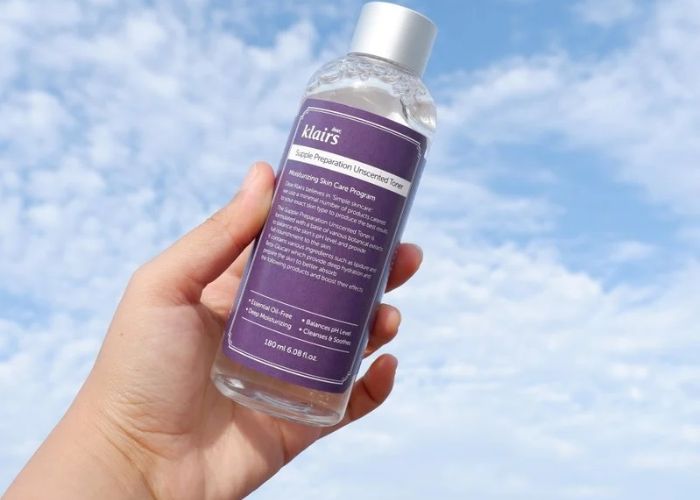 Toner không cồn, không hương liệu, an toàn cho da yếu 