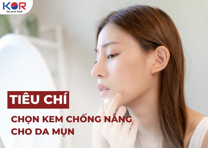 kem chống nắng kiềm dầu cho da mụn và hỗn hợp