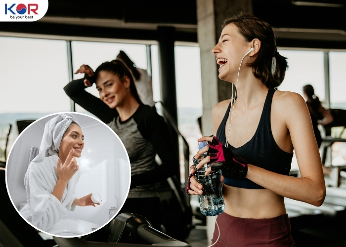 Hè nắng gắt, chị em có cần Skincare trước khi đi tập Gym không?