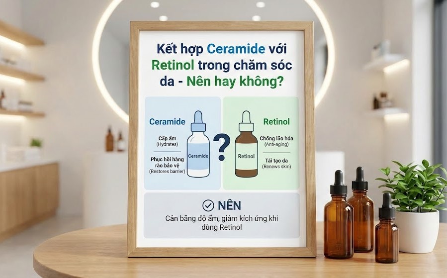 Kết hợp Ceramide với Retinol trong chăm sóc da – Nên hay không?