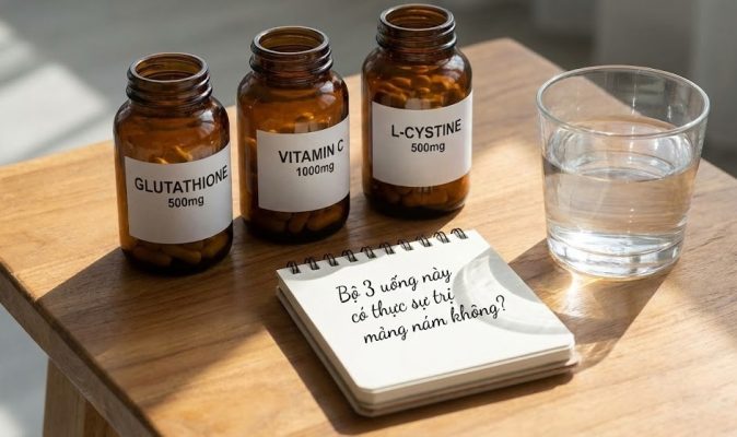cjc-1295 ipamorelin dosage per week Bộ 3 uống: Glutathione - Vitamin C - L-Cystine có thực sự trị mảng nám  không? - KOR COSMETICS