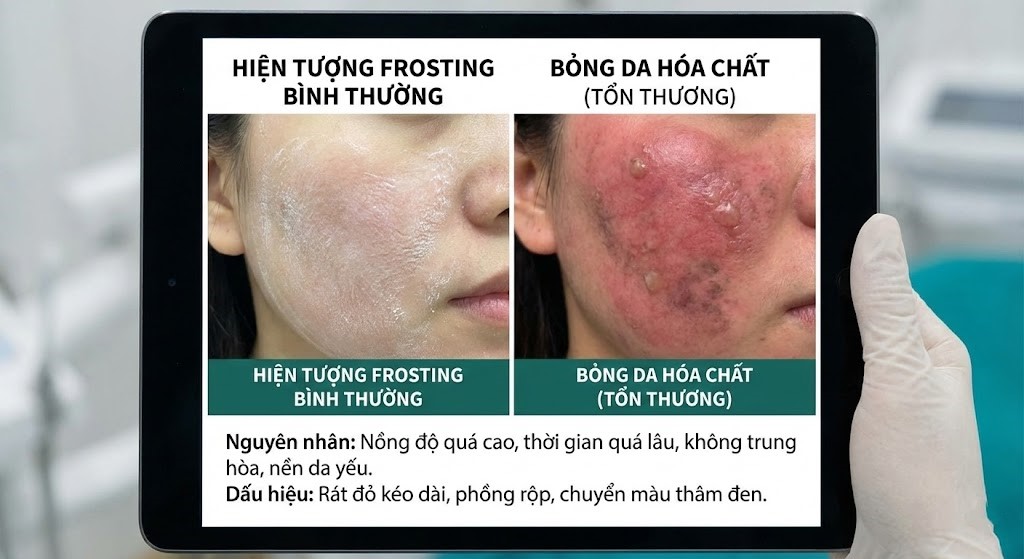 Peel da bị bỏng phải làm sao? Nguyên nhân, dấu hiệu và cách phục hồi nhanh chóng