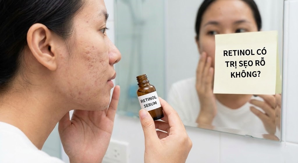 Retinol có trị sẹo rỗ không? Cách trị sẹo rỗ bằng Retinol an toàn và hiệu quả nhất
