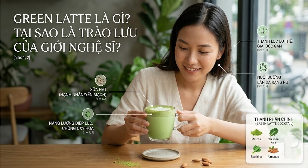 Green latte – ‘vũ khí’ giúp sao Hoa ngữ, Hàn Quốc trẻ đẹp bất ngờ