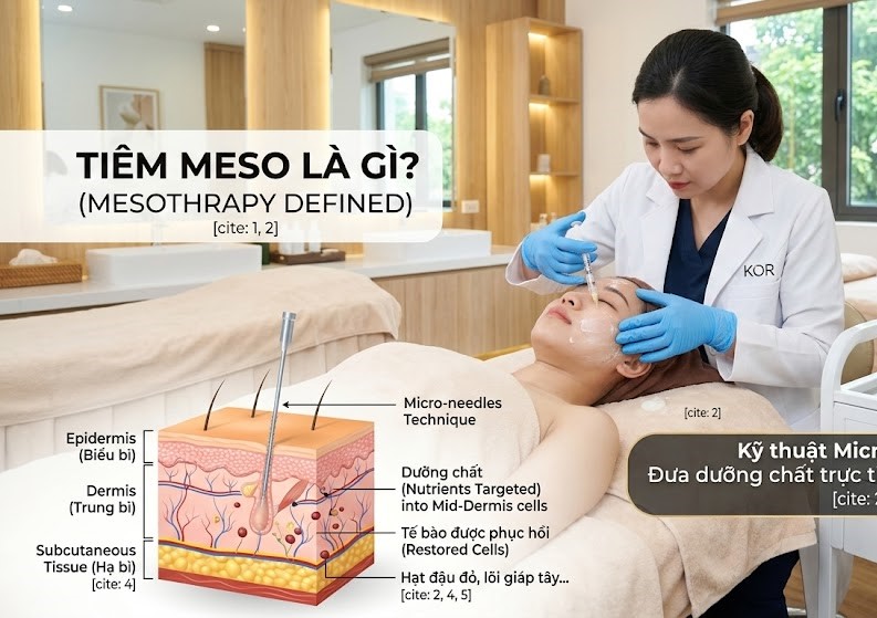 Tiêm meso là gì ? Giải mã A-Z công nghệ trẻ hóa da