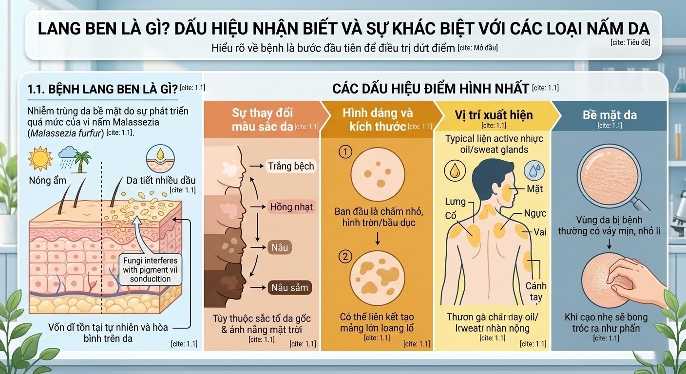 Bí quyết trị lang ben tại nhà bằng nguyên liệu thiên nhiên, không dùng thuốc