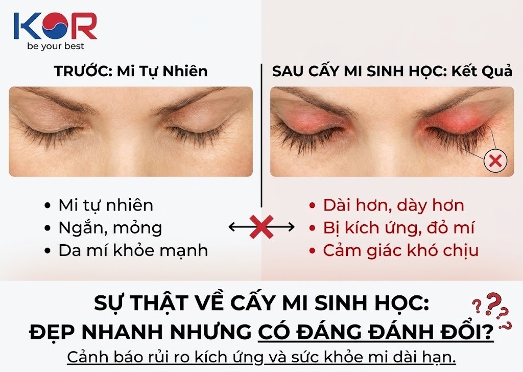 Sự thật về cấy mi sinh học: Đẹp nhanh nhưng có đáng đánh đổi?