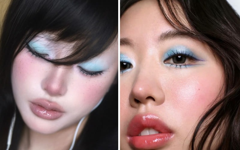 Icy Blue Tones: Trang Điểm Màu Xanh Lạnh Siêu Cool