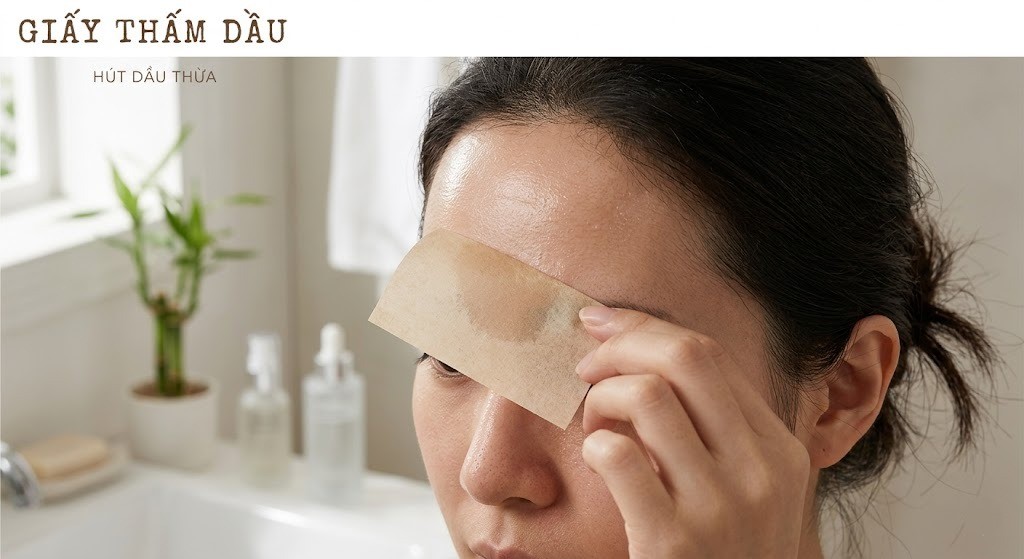 Cách sử dụng giấy thấm dầu đúng cách để không làm da mất độ ẩm tự nhiên 
