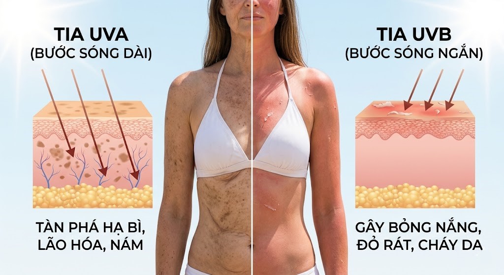 Tại sao kem chống nắng phổ rộng (Broad Spectrum) là “vật bất ly thân” mùa hè?