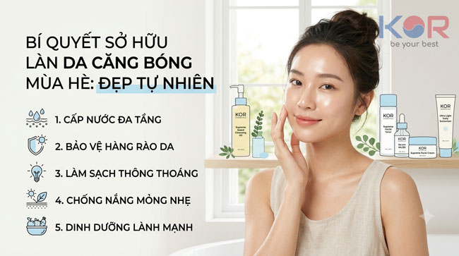 Bí Quyết Sở Hữu Làn Da Căng Bóng Mùa Hè