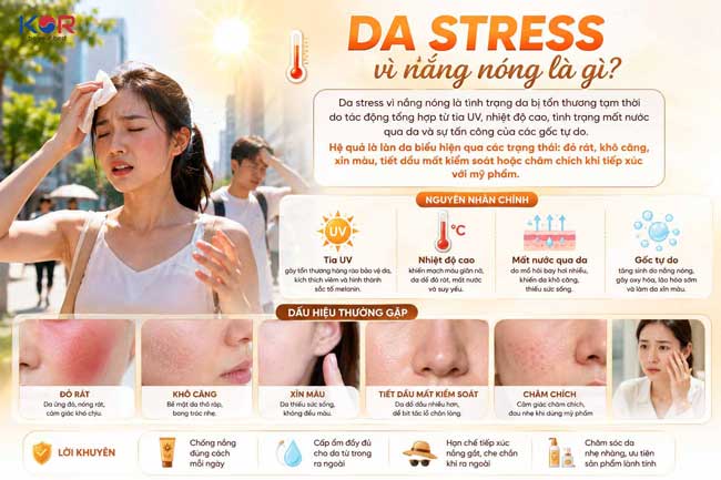Những dấu hiệu nhận biết da đang bị stress