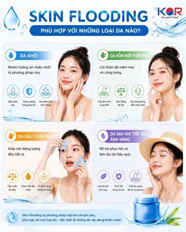 Skin Flooding phù hợp với những loại da nào?