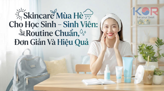 Skincare Mùa Hè Cho Học Sinh – Sinh Viên: Routine Chuẩn, Đơn Giản Và Hiệu Quả