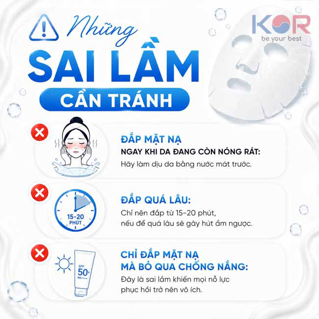 Những sai lầm cần tránh