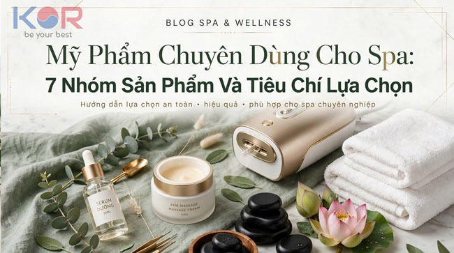 Mỹ Phẩm Chuyên Dùng Cho Spa: 7 Nhóm Sản Phẩm Và Tiêu Chí Lựa Chọn