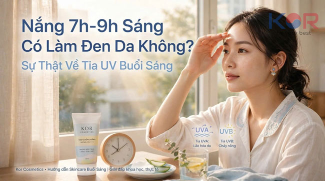 Nắng 7h–9h Sáng Có Làm Đen Da Không? Sự Thật Về Tia UV Buổi Sớm